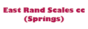 EAST RAND SCALES